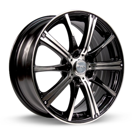 Rtx Alloy Wheel, Spark 15x6 4x100 ET45 CB73.1 Black Machined 081005